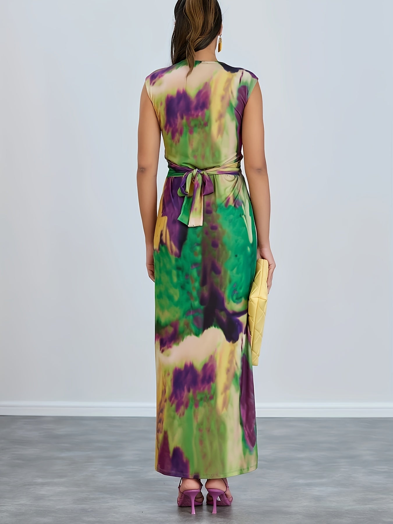 Liora™ | langes Kleid mit leuchtendem Batikmuster