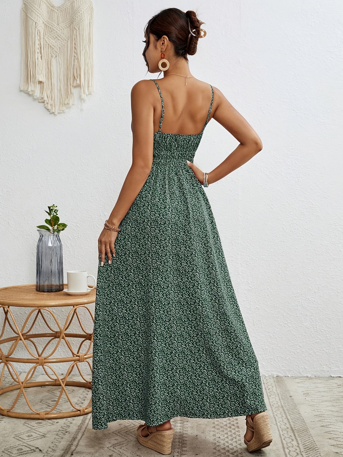 Fiora™ | Ärmelloses Maxikleid mit Blumenmuster