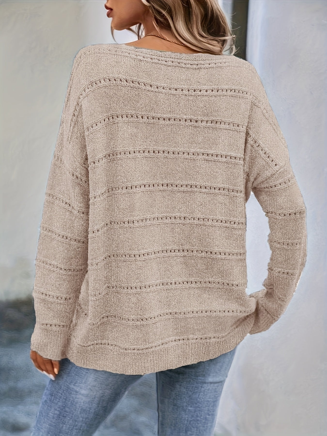 Selina™ | olivgrüner, lässiger Pullover