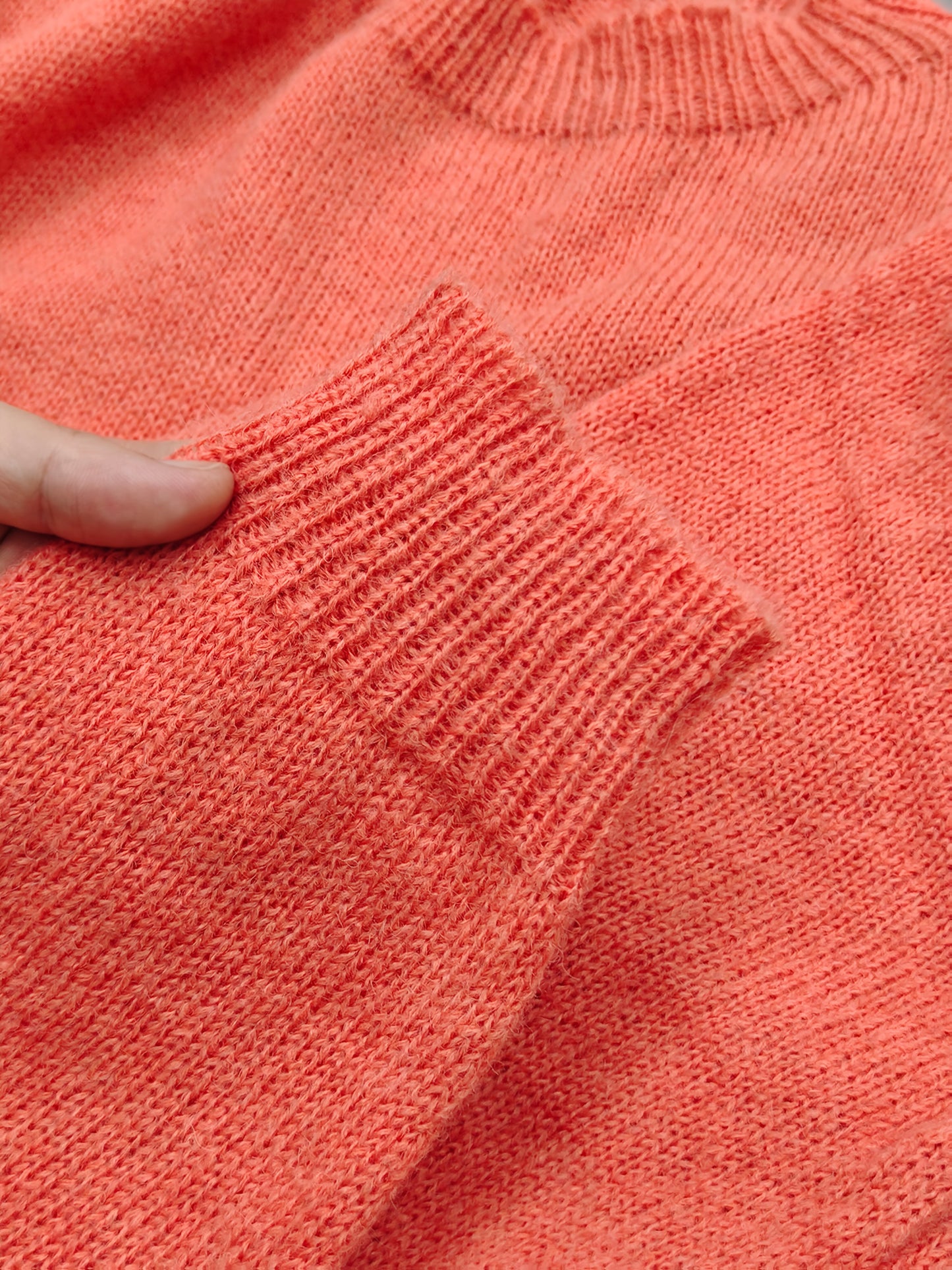 Hline™ | Vintage-Pullover in Pastellrosa