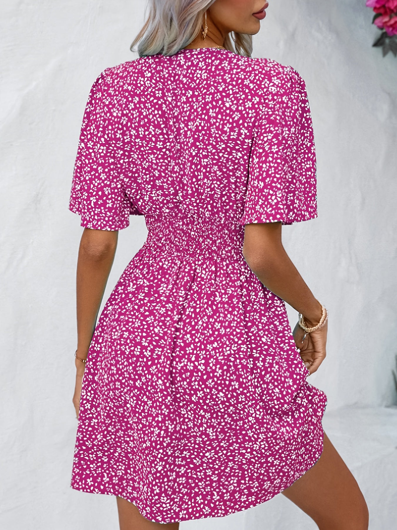 Viola™ | floral v-neck summer dress