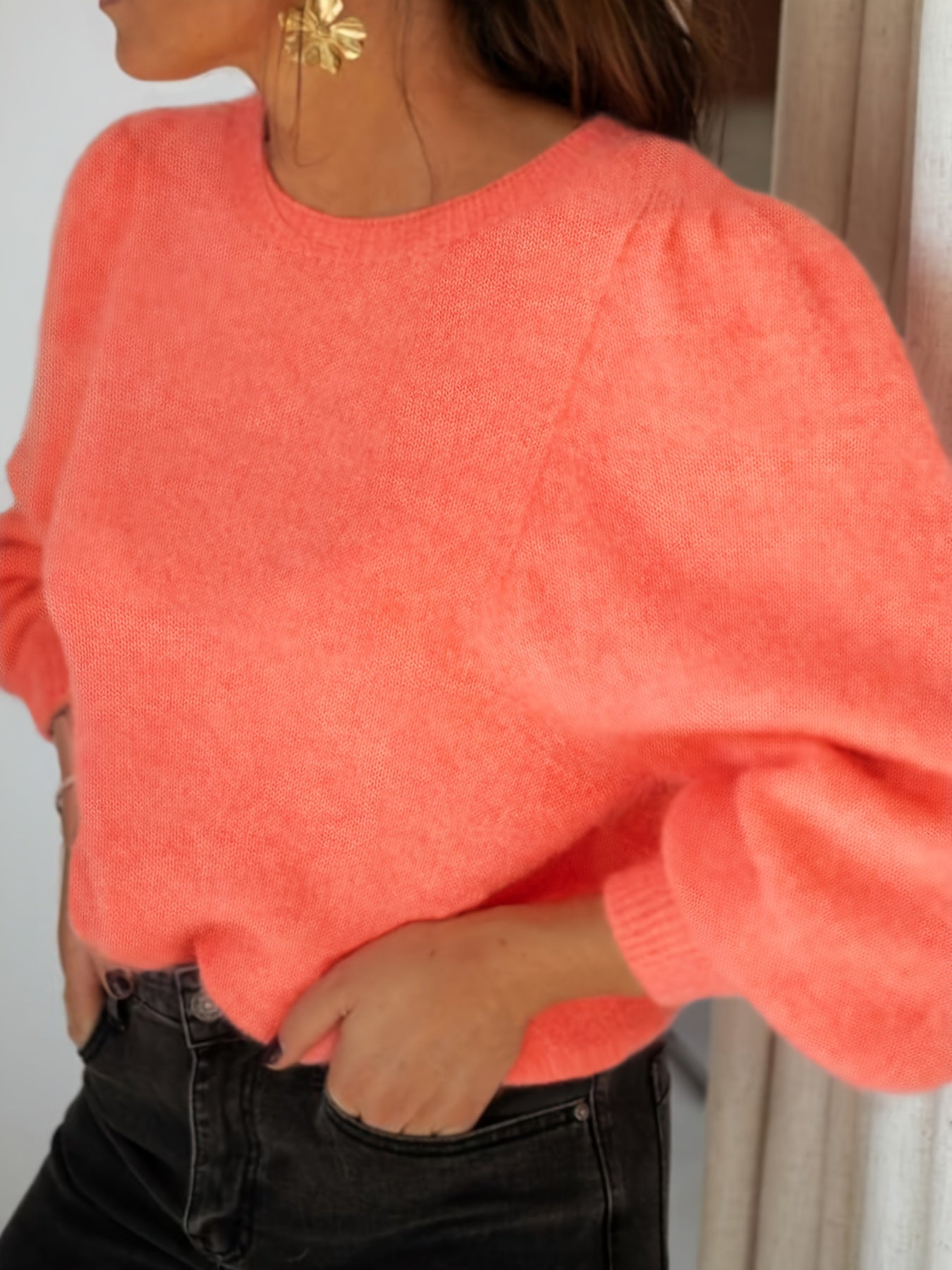 Hline™ | Vintage-Pullover in Pastellrosa