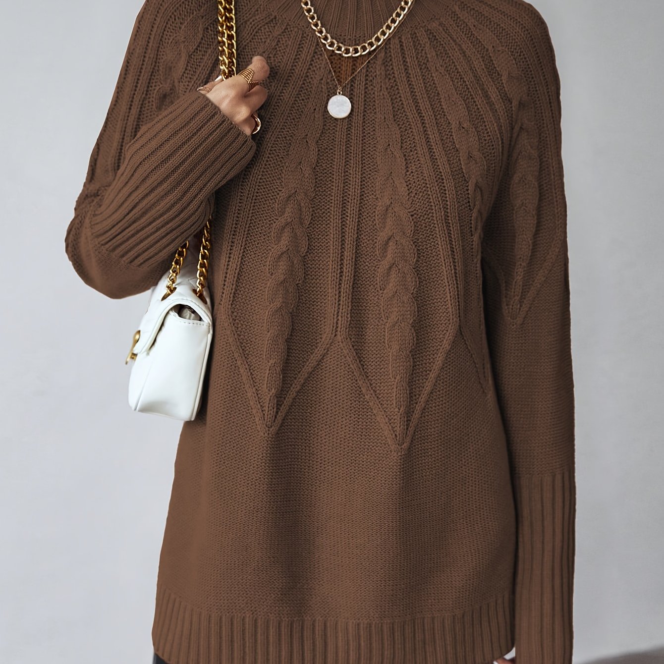 Liliane™ | Lavendelfarbener Rundhalspullover