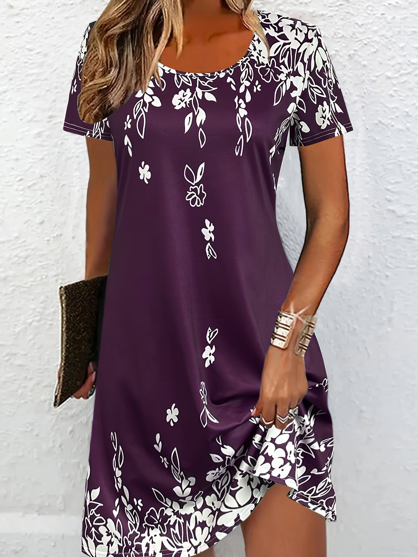 Geblümtes Vintage-Kleid