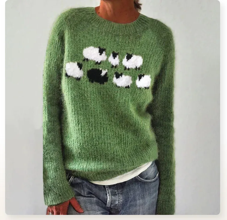 Emily™ - Gemütlicher Retro-Pullover