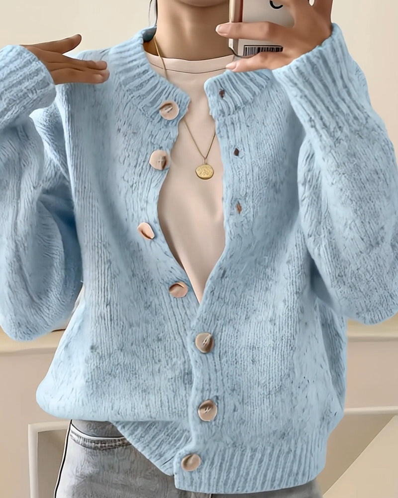 Noelle™ | Lässige Strickjacke mit Knöpfen