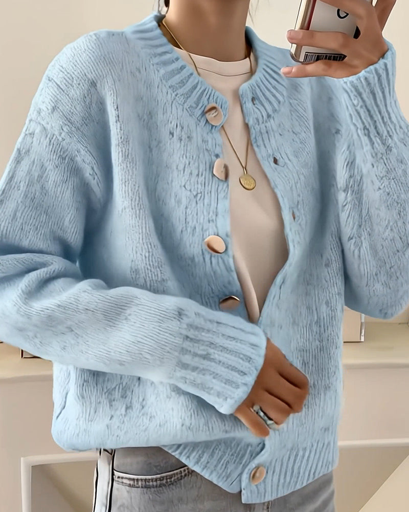 Noelle™ | Lässige Strickjacke mit Knöpfen