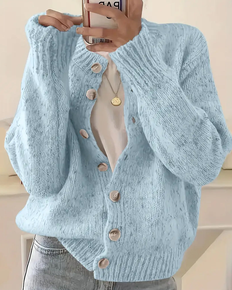 Noelle™ | Lässige Strickjacke mit Knöpfen