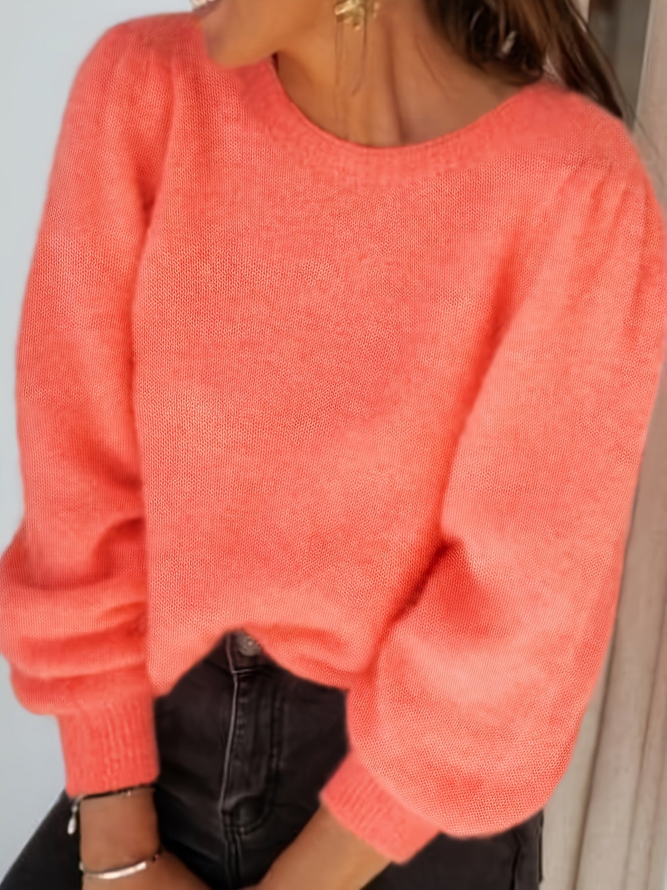 Hline™ | Vintage-Pullover in Pastellrosa