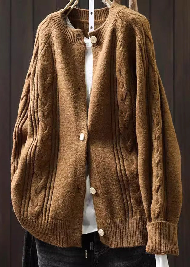 Luna™ | handgemachte rosa Strickjacke
