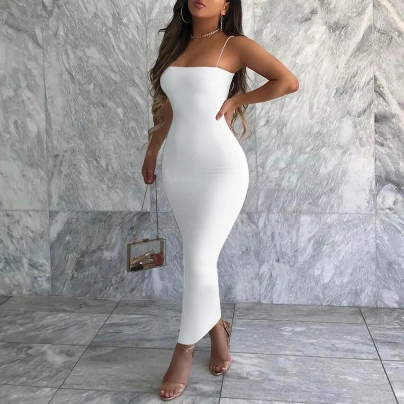 Langes Kleid Ebenholz
