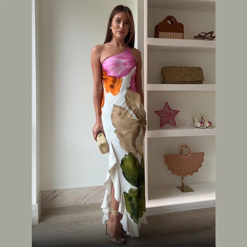 Luna™ | Retro-Maxikleid ohne Träger