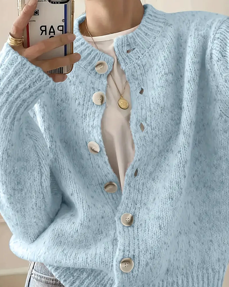 Noelle™ | Lässige Strickjacke mit Knöpfen