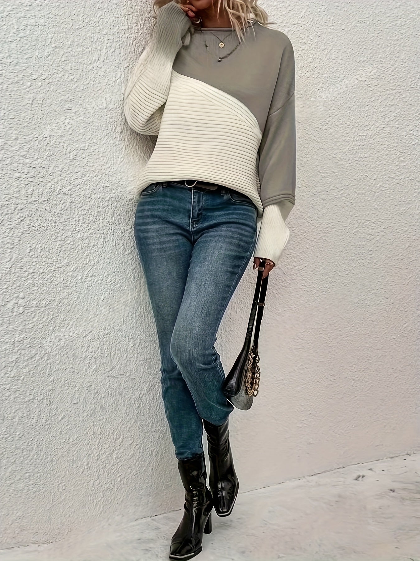 Celina™ | Pullover mit geometrischem Zopfmuster