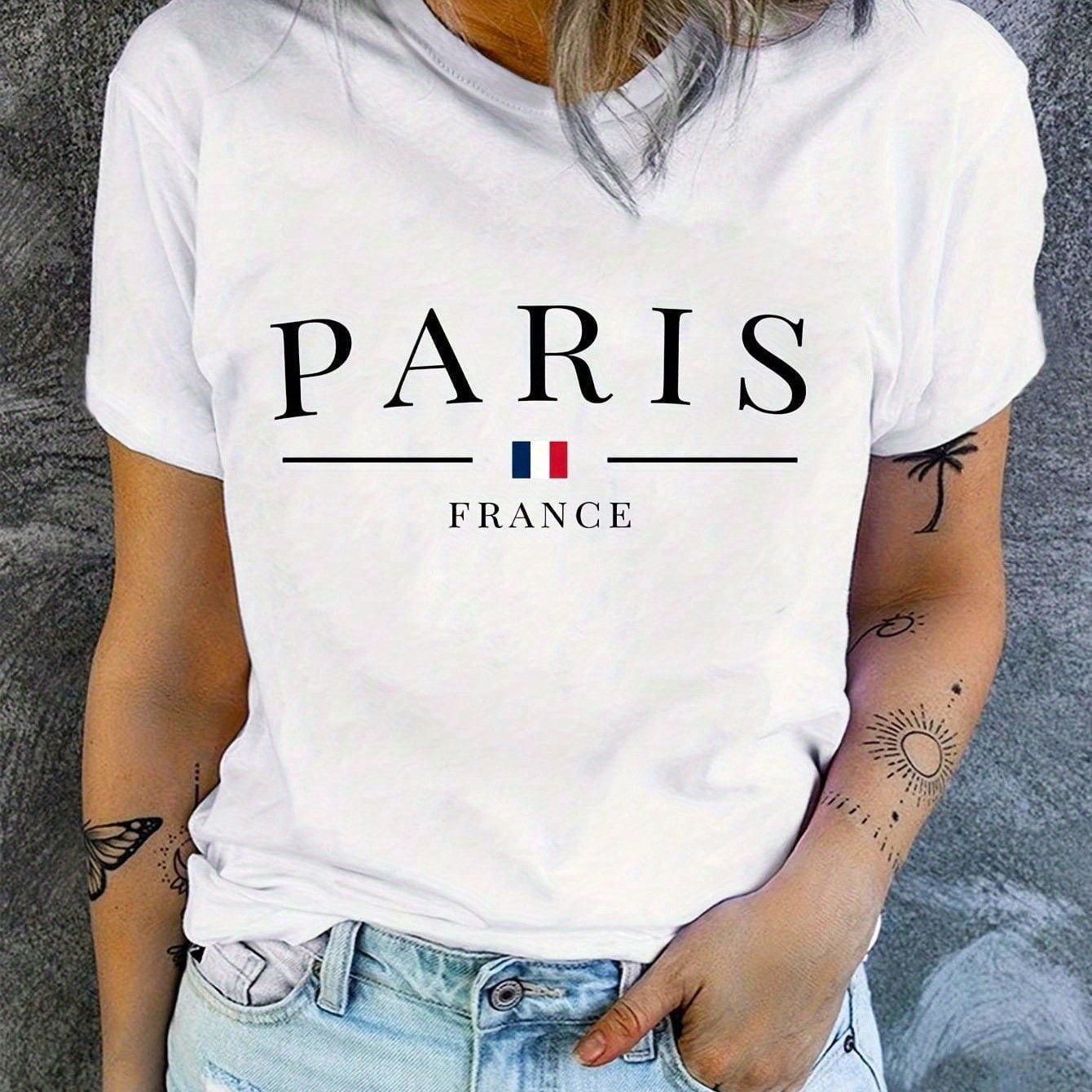 T-Shirt Paris - Kaufen Sie 1, Erhalten Sie 1 Kostenlos