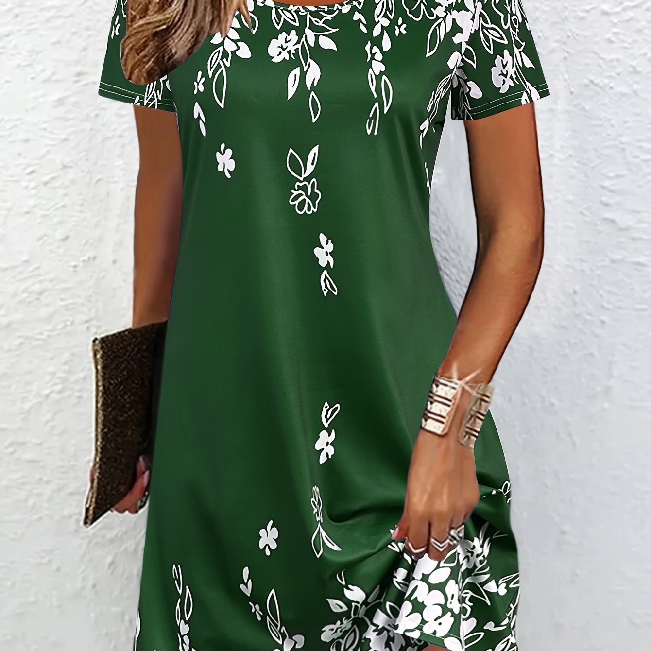 Geblümtes Vintage-Kleid