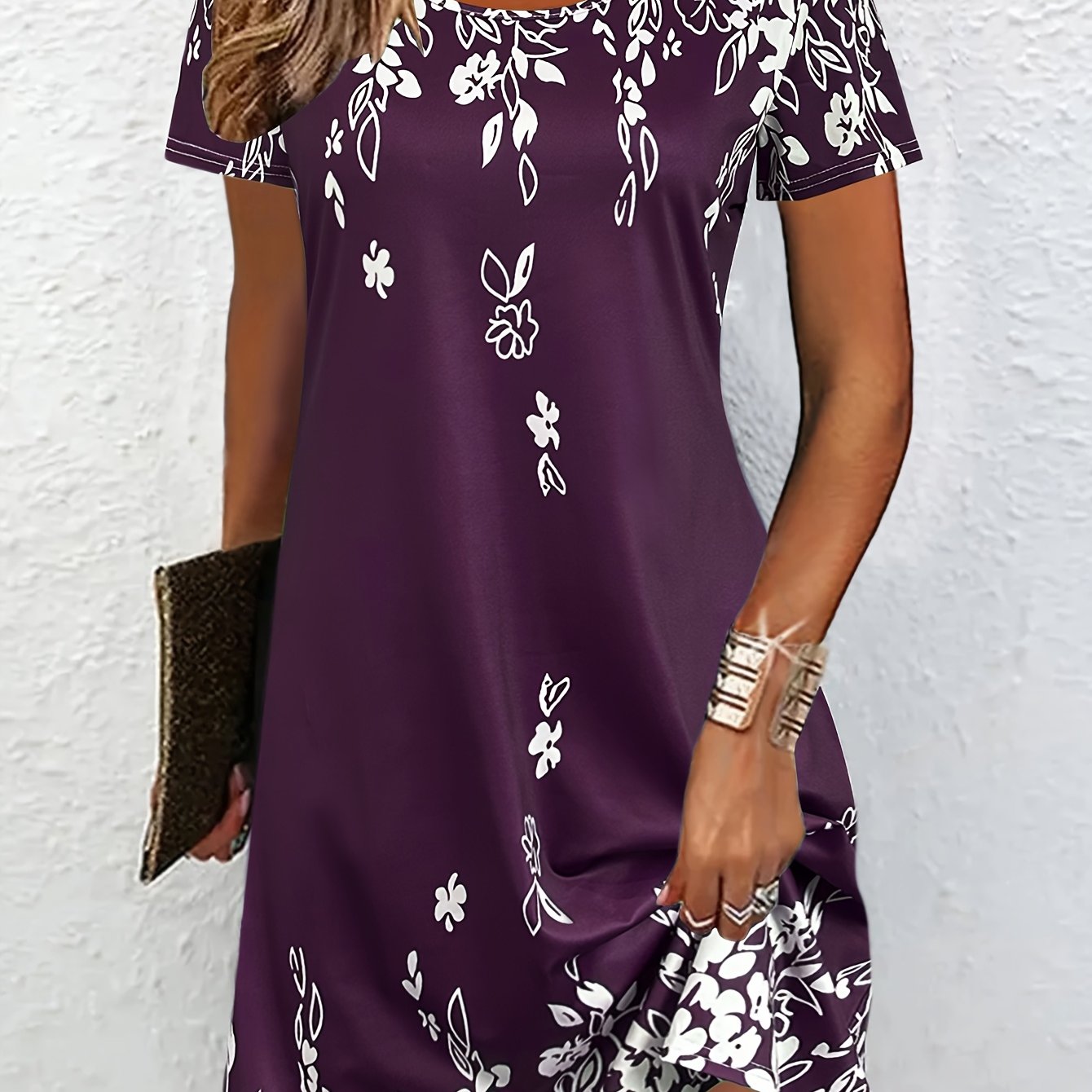 Geblümtes Vintage-Kleid