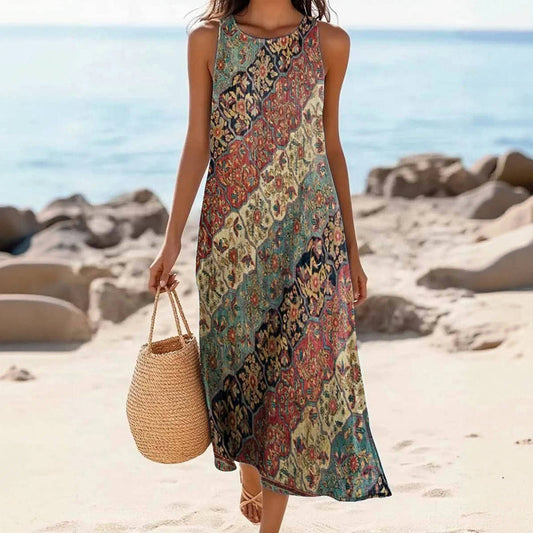 Serena™ | Vintage Kleid mit Ethno-Muster