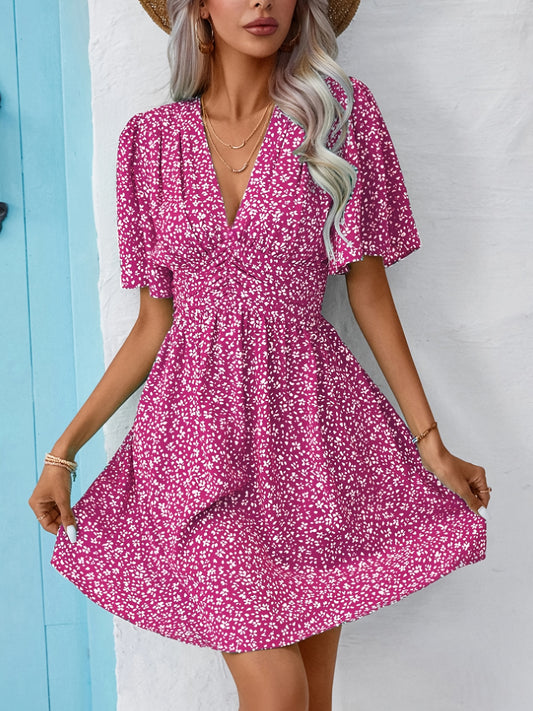 Viola™ | floral v-neck summer dress