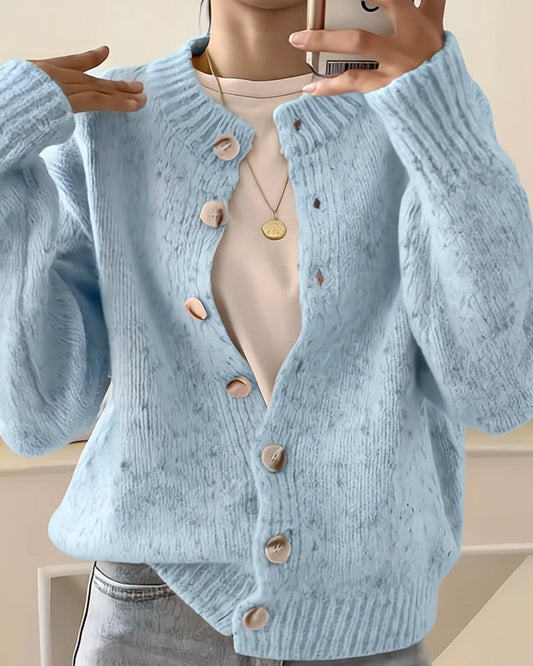 Noelle™ | Lässige Strickjacke mit Knöpfen