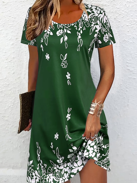 Geblümtes Vintage-Kleid