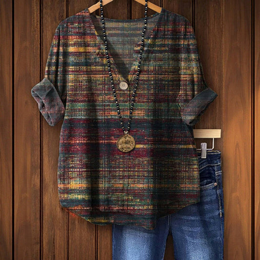 Clara™ | bunte Vintage Bluse