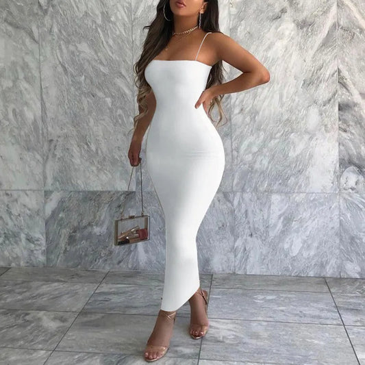 Langes Kleid Ebenholz