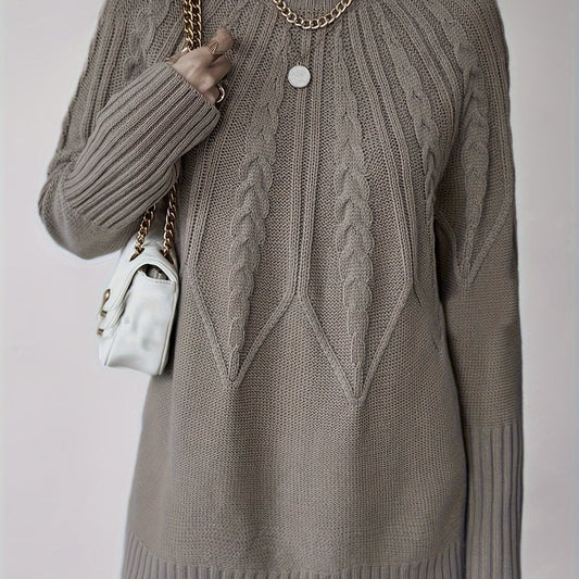 Liliane™ | Lavendelfarbener Rundhalspullover