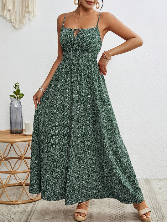 Fiora™ | Ärmelloses Maxikleid mit Blumenmuster
